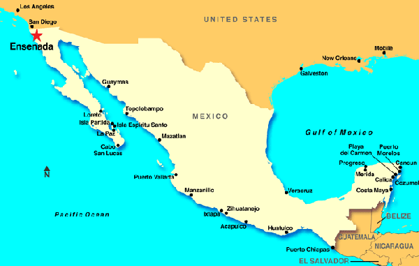 Ensenada au Mexique