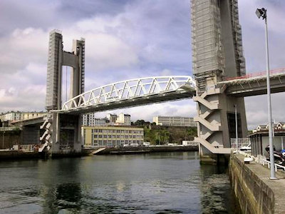 Le pont de Recouvrance à Brest