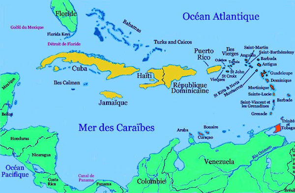 Géographie des Antilles