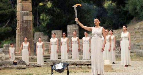 Cérémonie des Jeux Olympiques Antiques