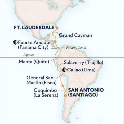 Itineraire Amerique du sud - Panama 2026