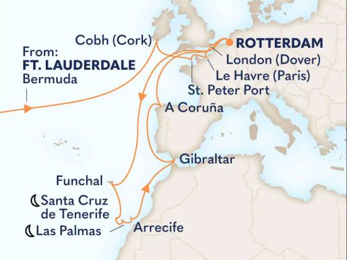 Itineraire_Croisiere_Transatlantique - Europe de lOuest - Iles Canaries - en 2024_1024x769