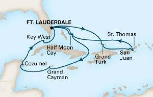 itineraire Caraibes Est et Ouest
